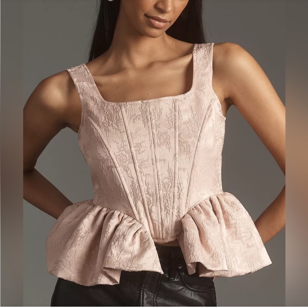 Anthropologie x Siempre Peplum Top
